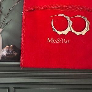 Me & Ro Sterling  silver Hoop Earrings